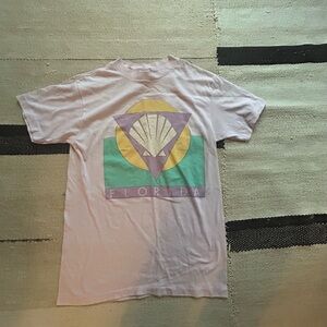 Vintage Pink Florida T-Shirt with Shell